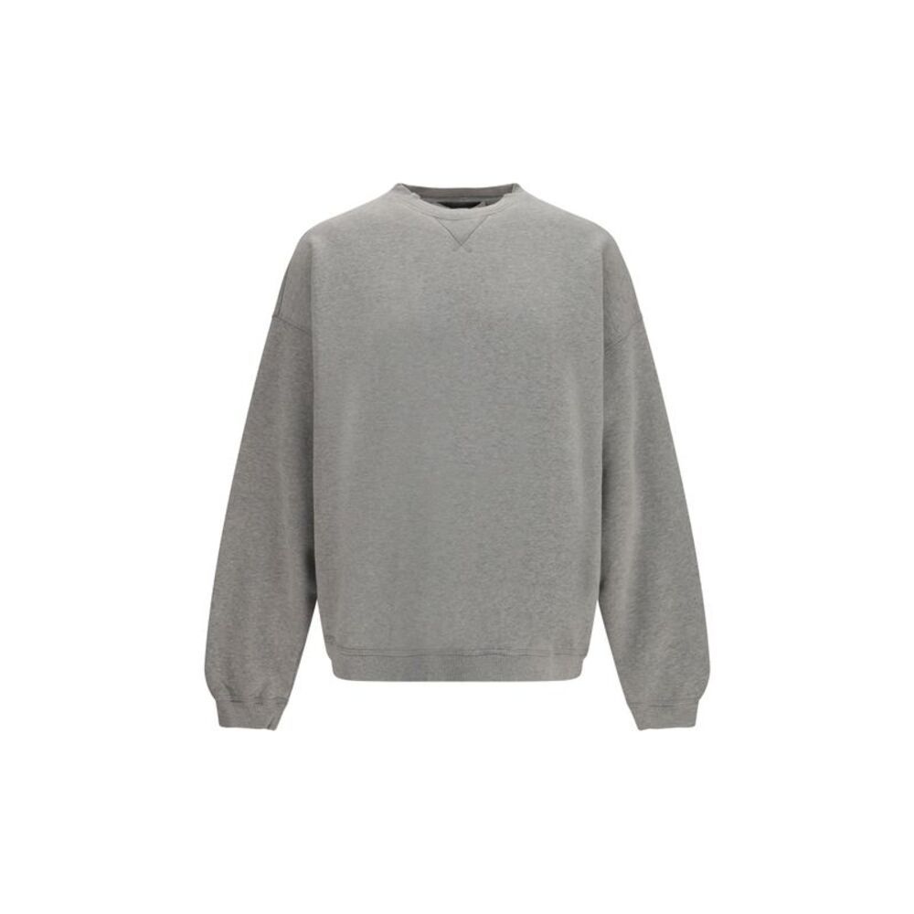 Golden Goose Men Oversized Crewneck Sweater With Lettering On The Back